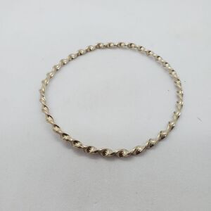 Sterling Silver Twisted Bangle Bracelet 925